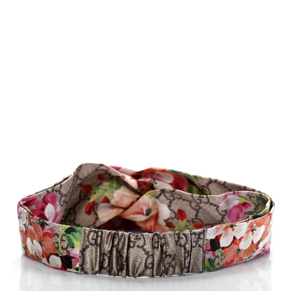 Gucci Silk Monogram Blooms Print Headband Antique Rose 3 of 6