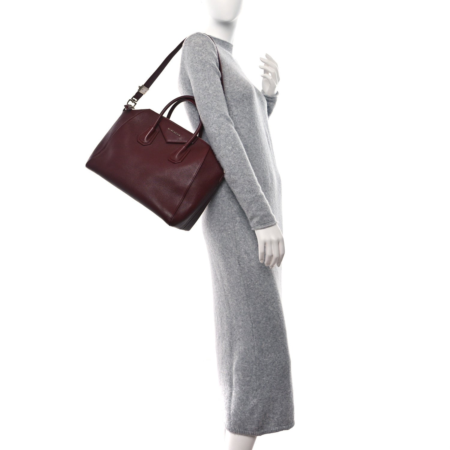 Givenchy Sugar Goatskin Medium Antigona Oxblood 2 of 10