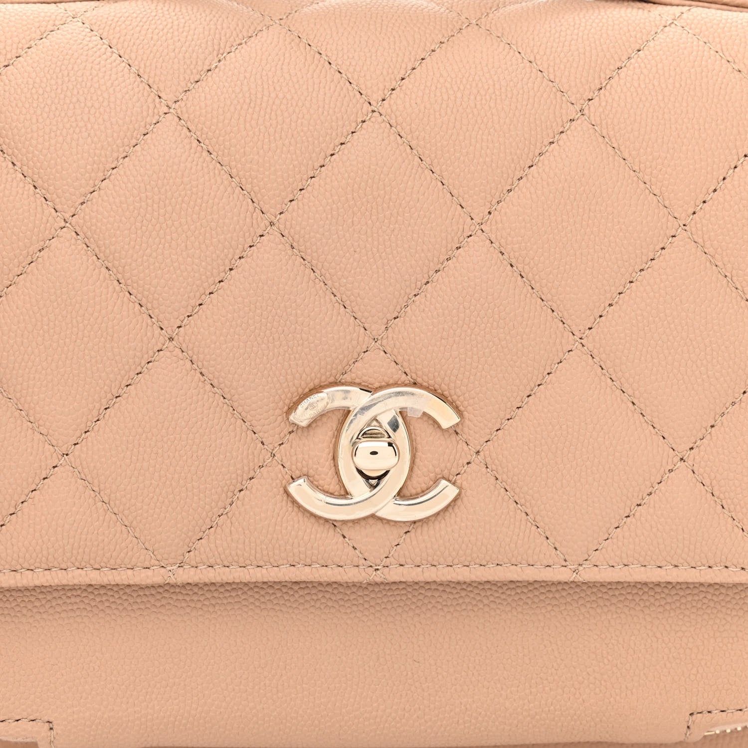 Chanel Caviar Quilted Medium Business Affinity Flap Beige 8 of 11