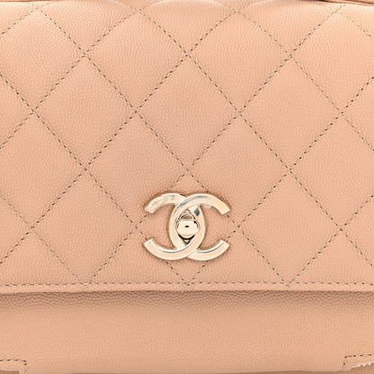 Chanel Caviar Quilted Medium Business Affinity Flap Beige 8 of 11