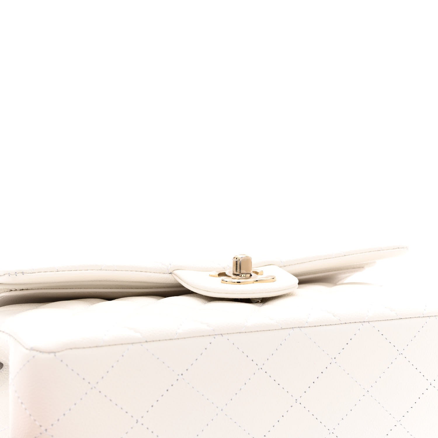Chanel Caviar Quilted Small Double Flap White 11 of 12