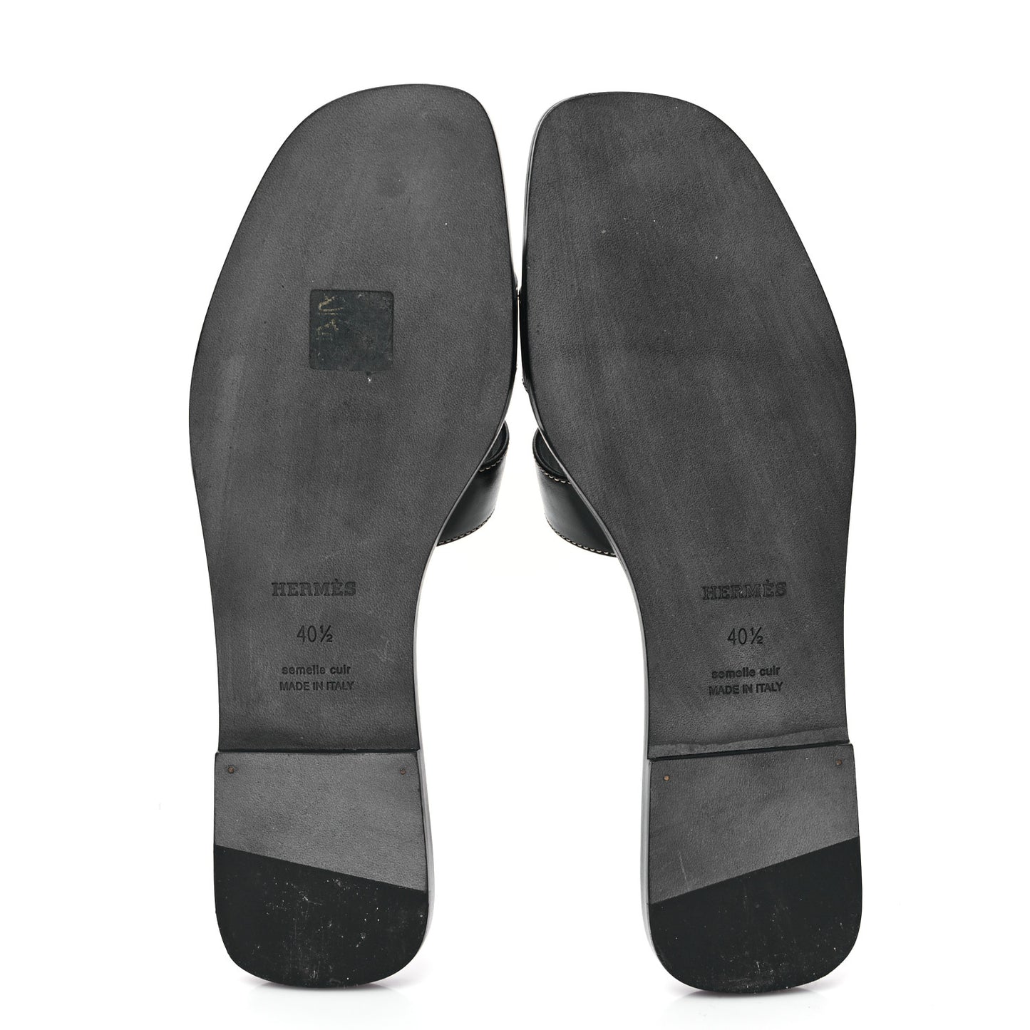 Box Calfskin Oran Sandals 40.5 Black