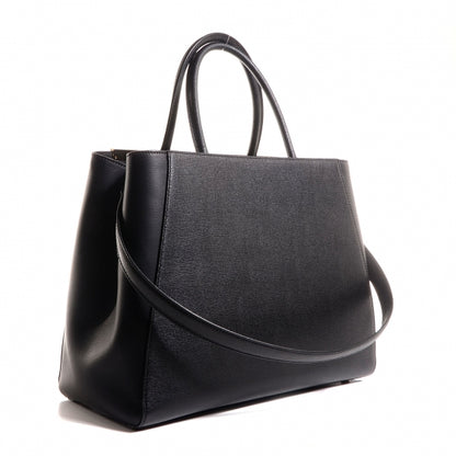Fendi Vitello Elite Medium 2Jours Tote Black 3 of 12
