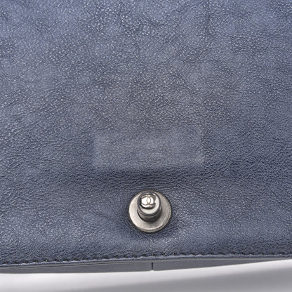 Chanel Calfskin Quilted Medium Boy Flap Dark Navy 12 of 14