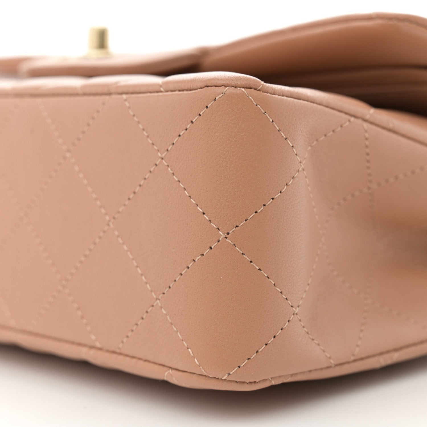 Chanel Lambskin Quilted Small Double Flap Brown 10 of 11