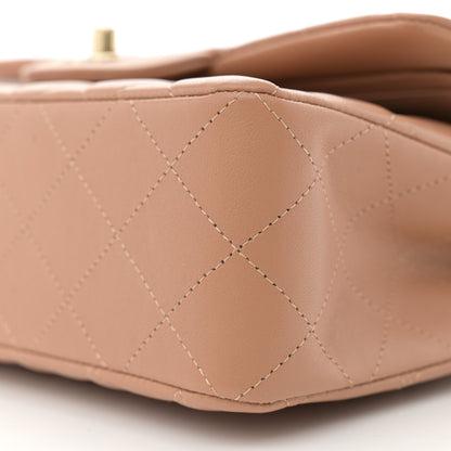 Chanel Lambskin Quilted Small Double Flap Brown 10 of 11