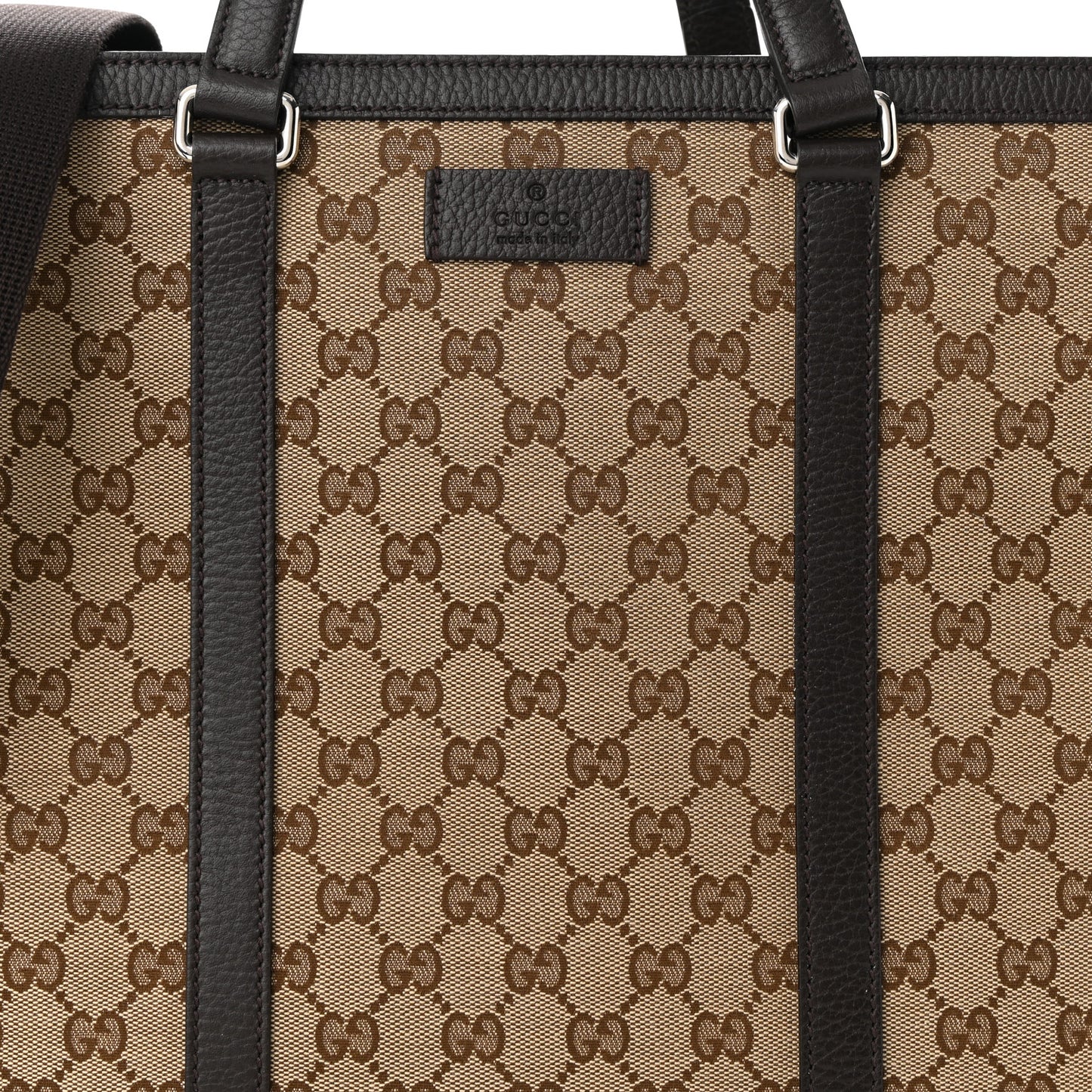 GG Monogram Large Joy Tote Bag Dark Brown
