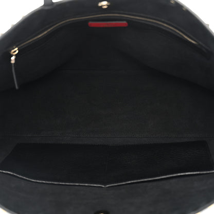 Valentino Garavani Grained Calfskin Rockstud Shoulder Tote Black 5 of 10