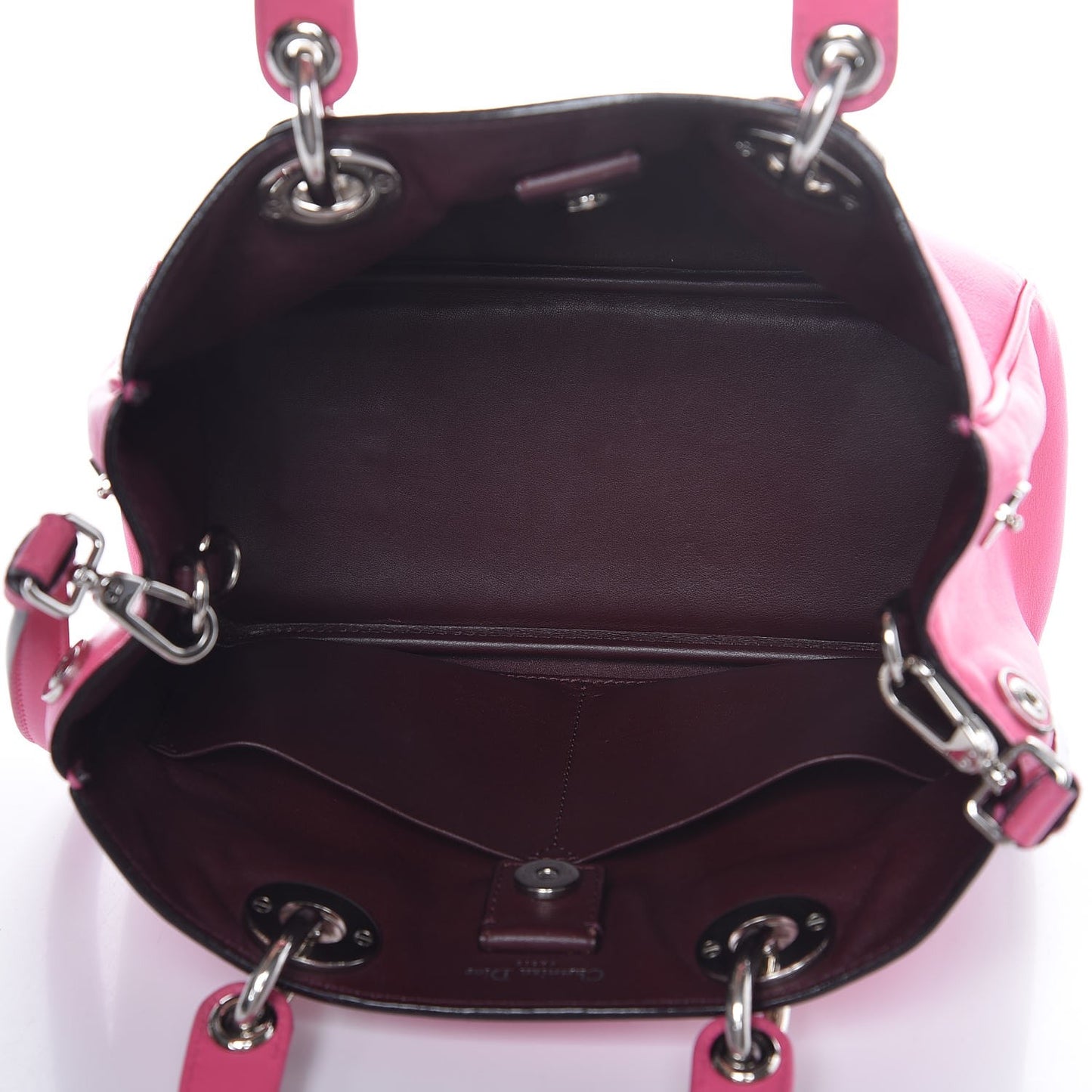 Calfskin Small Diorissimo Tote Pink