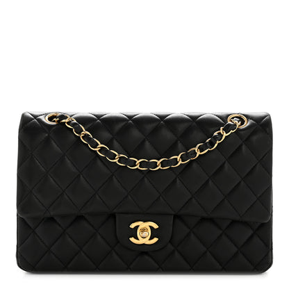 Chanel Lambskin Quilted Medium Double Flap Black 1 of 15