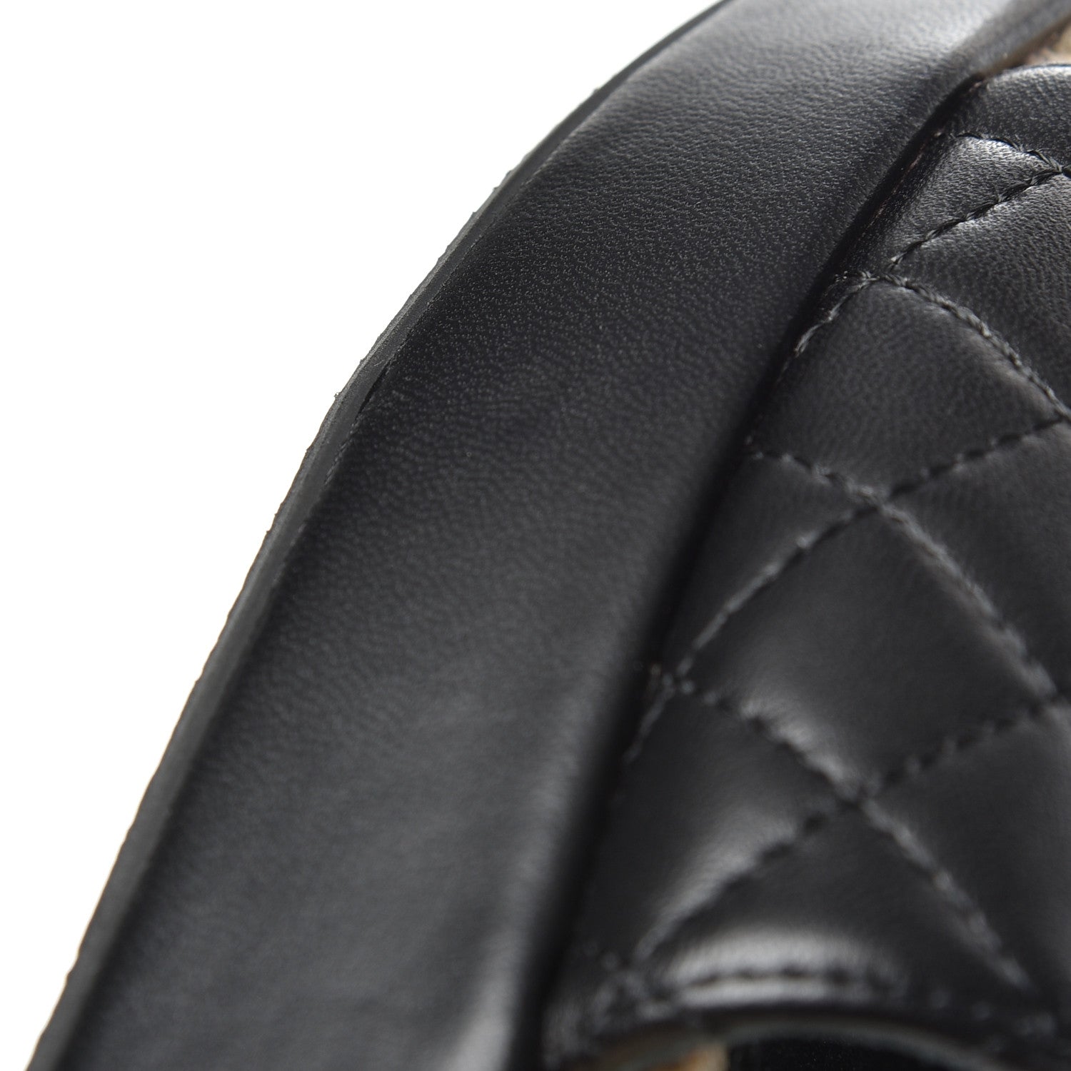 Chanel Lambskin Quilted CC Espadrille Slip On Sandals 41 Black 11 of 13