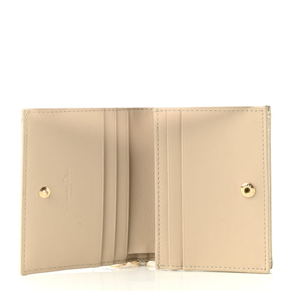 Christian Dior Metallic Lambskin Cannage DiorAmour Lady Dior Card Holder Gold 5 of 7
