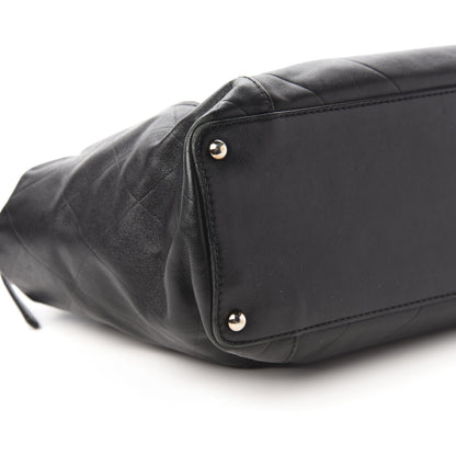Chanel Calfskin Chevron CC All Day Long Boston Black 6 of 10