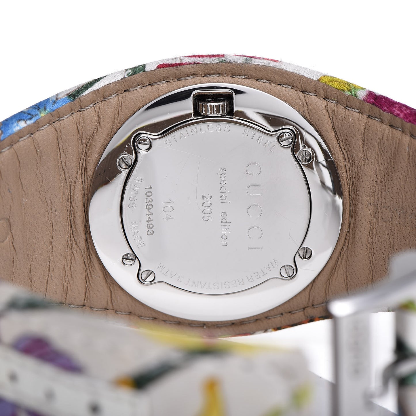 Stainless Steel Canvas Diamond Bezel 31mm 104 Flower Quartz Watch