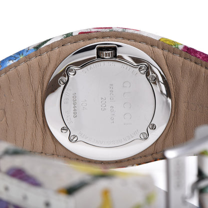 Gucci Stainless Steel Canvas Diamond Bezel 31mm 104 Flower Quartz Watch 8 of 10