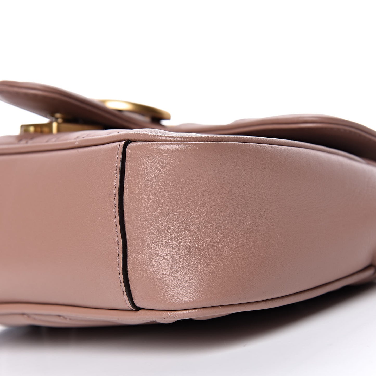 Calfskin Matelasse Mini GG Marmont Shoulder Bag Porcelain Rose