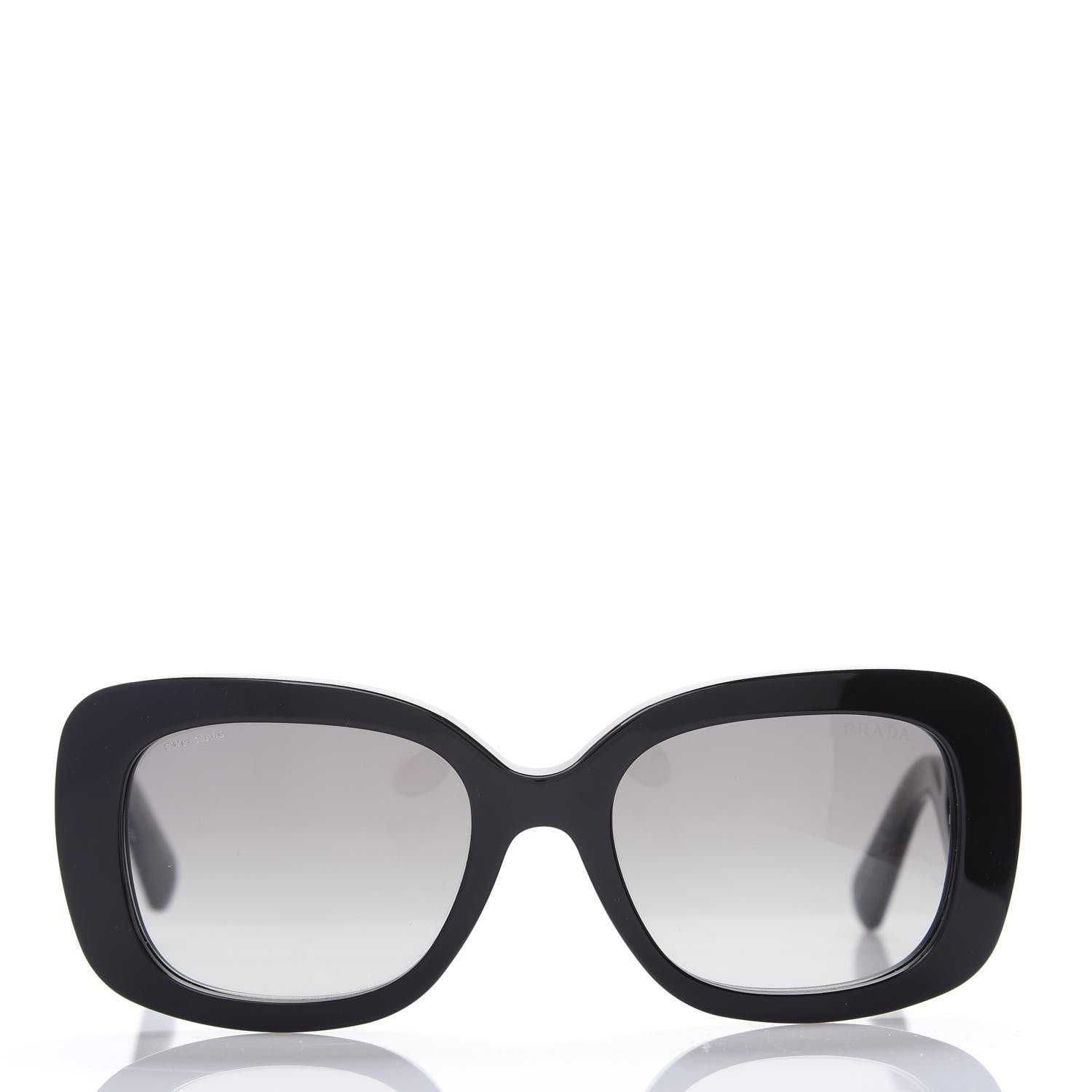 Prada Acetate Baroque Sunglasses SPR 27O Black 2 of 8