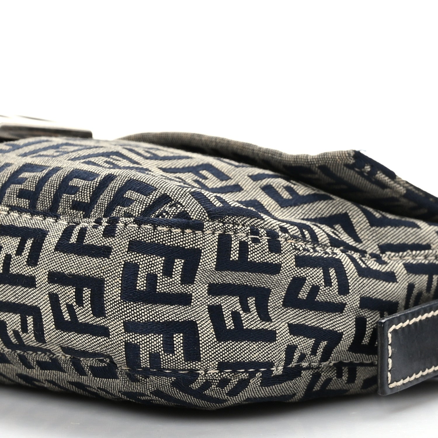 Fendi Zucchino Baguette Navy 9 of 9