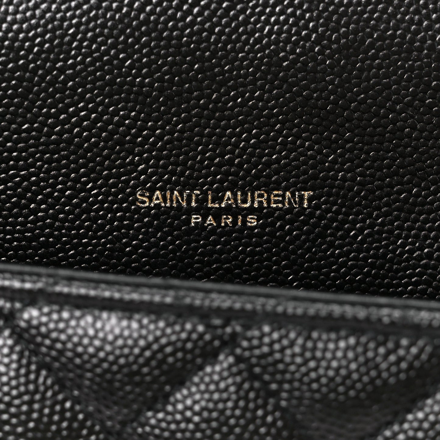 Grain De Poudre Textured Mixed Matelasse Triquilt Small Monogram Satchel Black