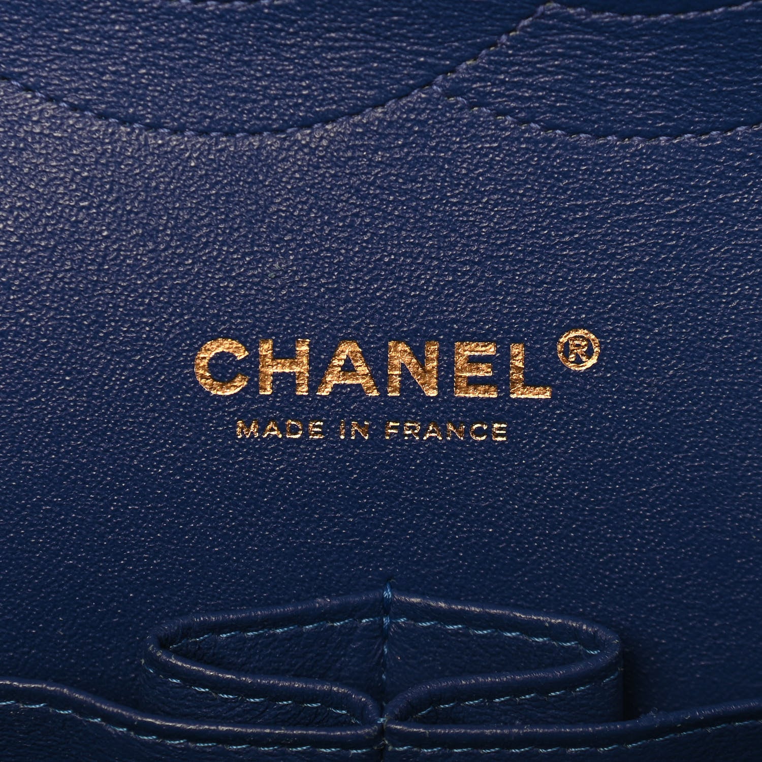 Chanel Lambskin Quilted Jumbo Double Flap Blue 6 of 12