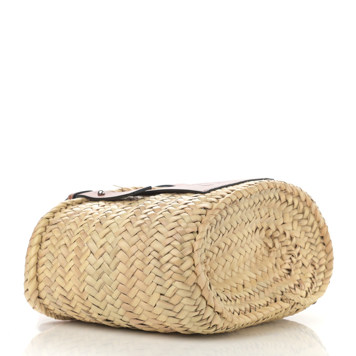 Loewe Raffia Small Basket Tote Bag Natural Tan 4 of 11