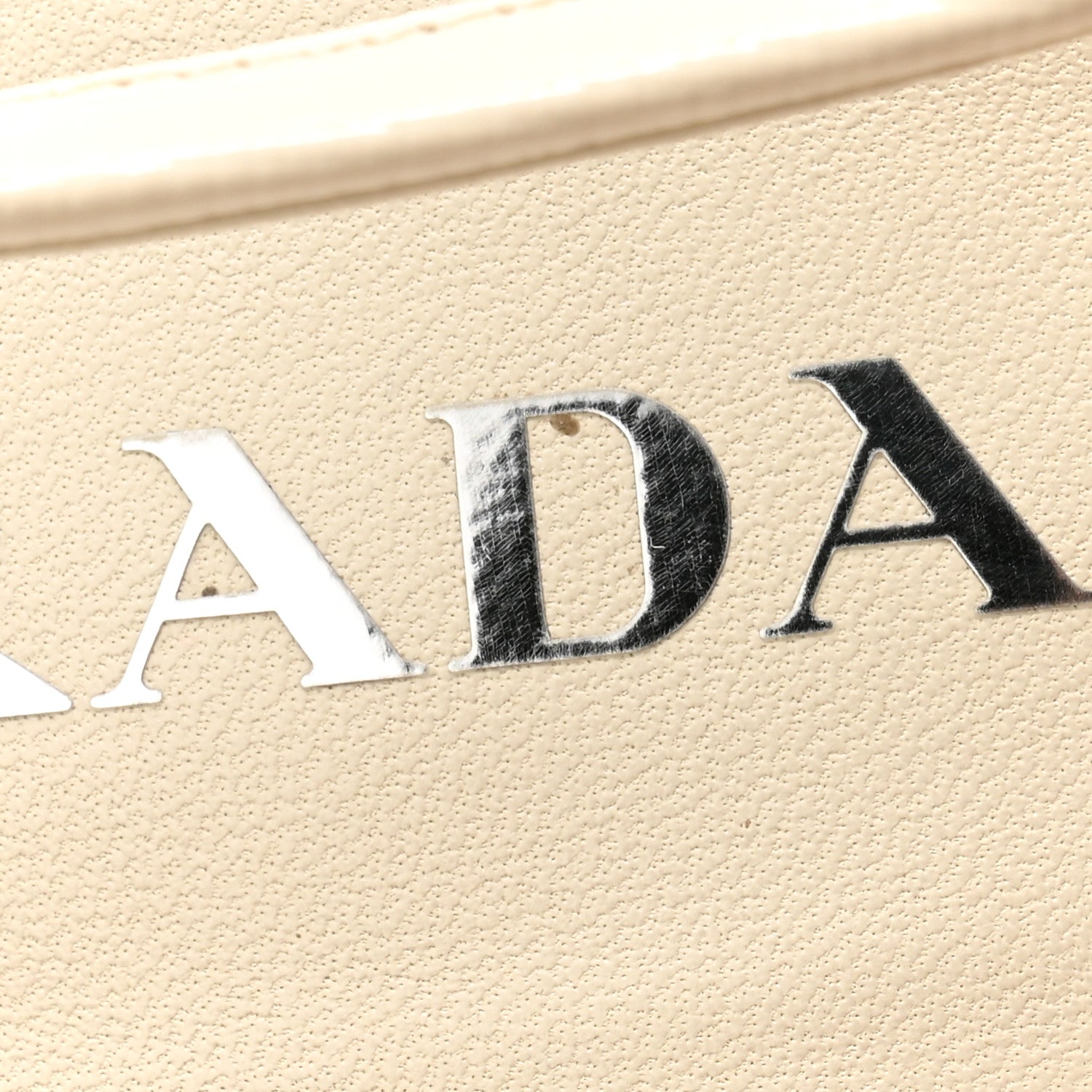 Prada Saffiano Patent Triangle Logo Pointed Toe 75mm Slingback Pumps 39 White 8 of 9