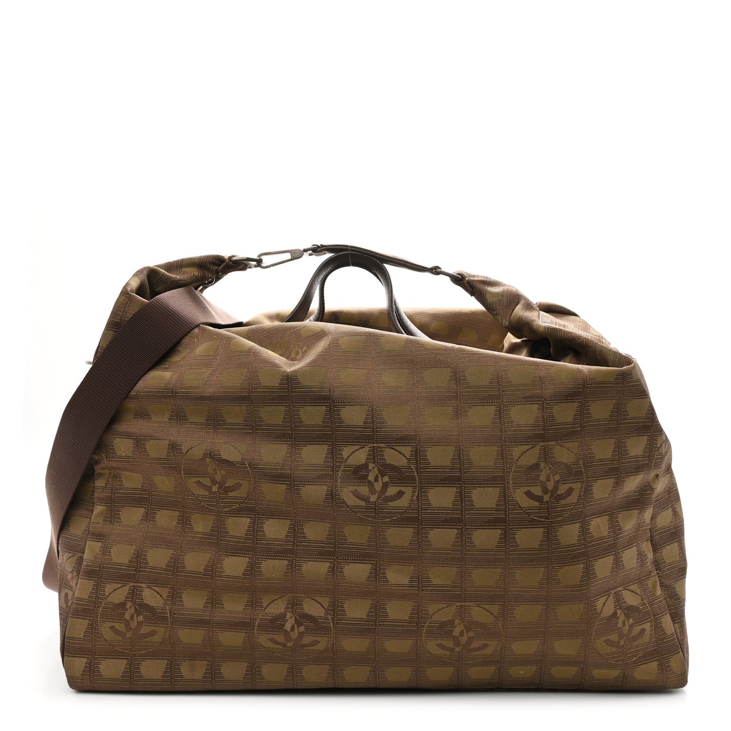 Nylon Travel Duffle Brown