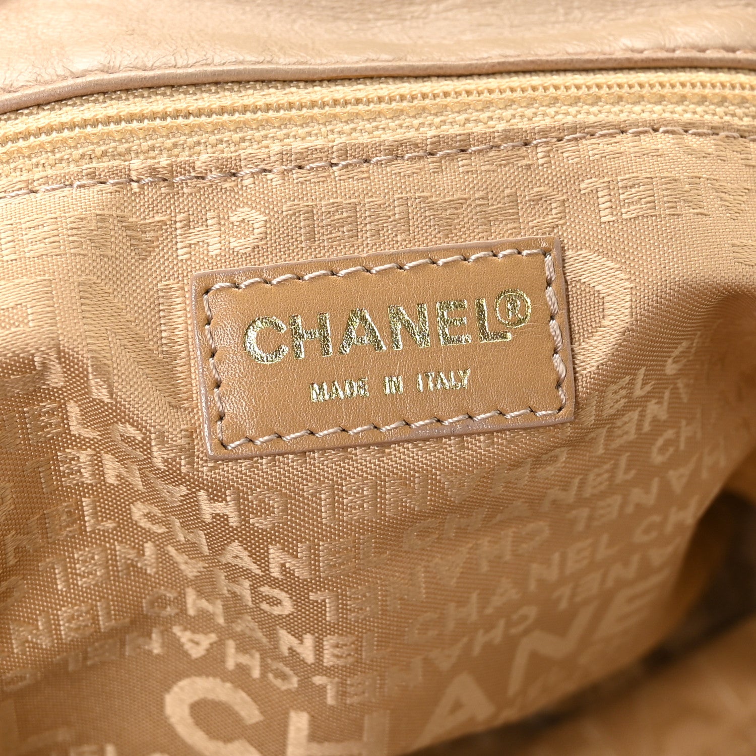 Chanel Lambskin Small Olsen Shoulder Bag Beige 6 of 12
