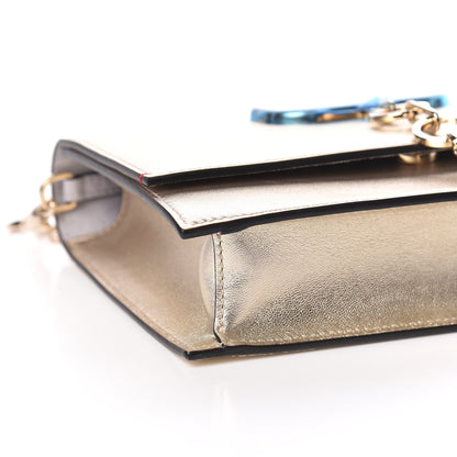Valentino Garavani Metallic Nappa Small VCase Bag Platinum 5 of 10