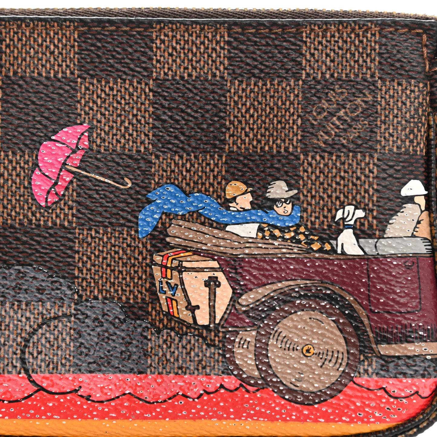 Damier Ebene 2015 Christmas Animation Mini Pochette Accessories