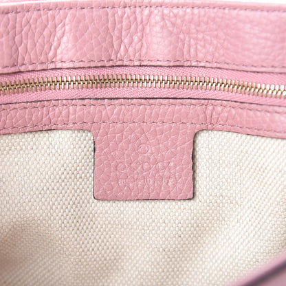 Gucci Pebbled Calfskin Medium Soho Flap Crossbody Pink 8 of 10