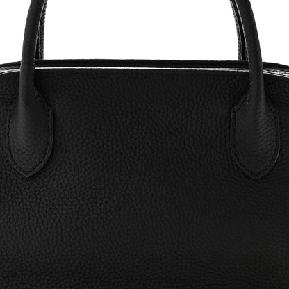 The Row Matte Grained Calfskin Agnes Bag Black 7 of 9