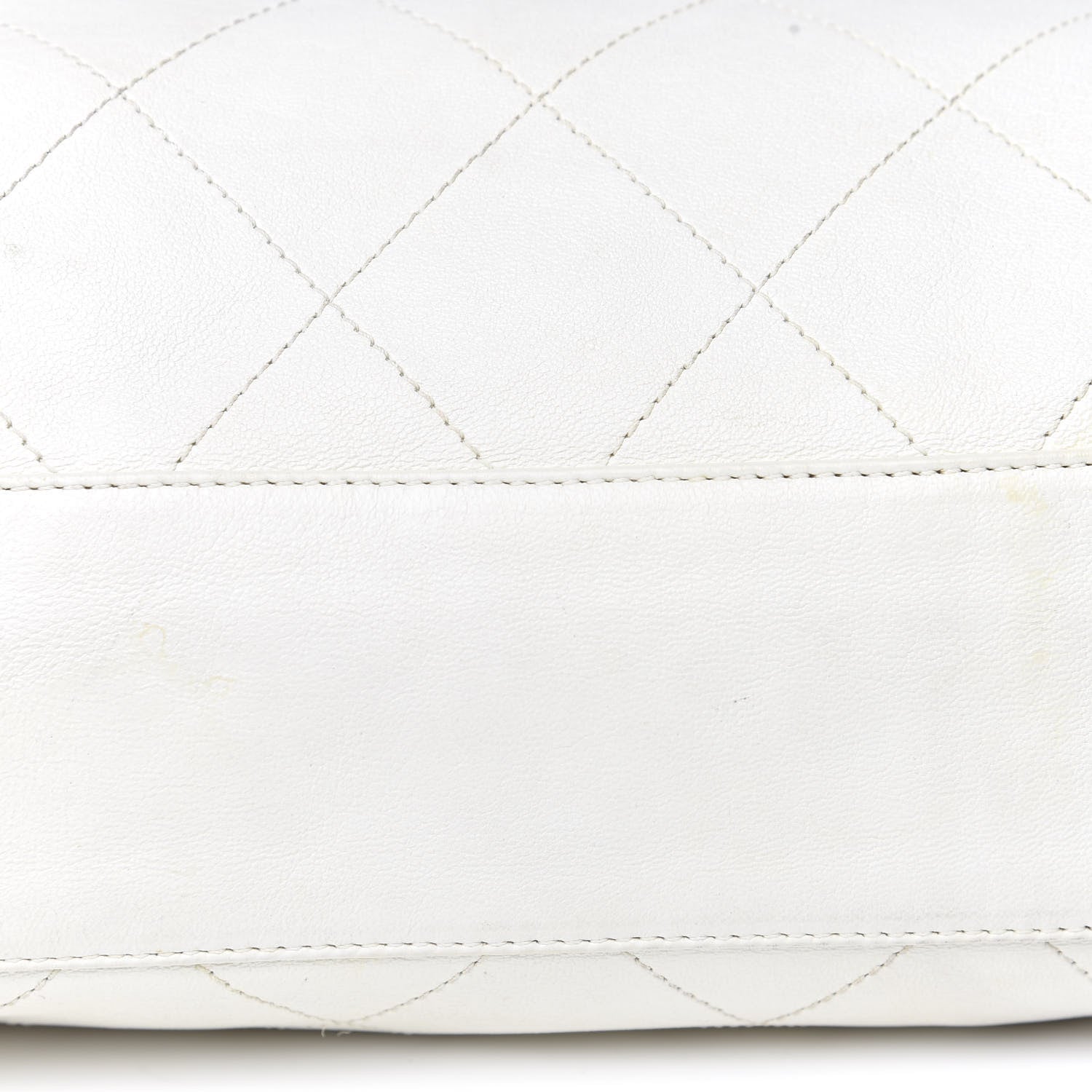 Chanel Lambskin Stitched Medium Ultimate Soft Tote White 11 of 11