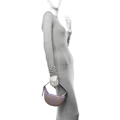 Gucci Monogram Jumbo GG Textured Dollar Calfskin Mini Ophidia Half Moon Hobo Beige Lapis 2 of 10