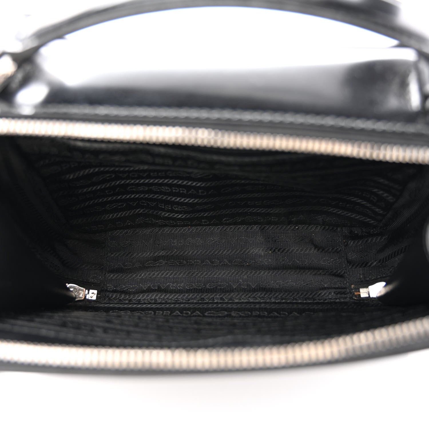 Prada Spazzolato Medium Brique Crossbody Bag Black 5 of 14