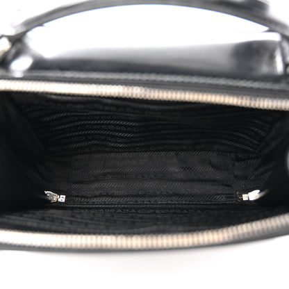 Prada Spazzolato Medium Brique Crossbody Bag Black 5 of 14