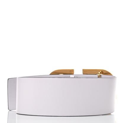 Valentino Garavani Lambskin 70mm VLogo Belt 110 44 White 2 of 7