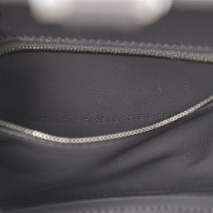 Balenciaga Shiny Box Calfskin Small Hourglass Top Handle Bag Dark Grey 7 of 15