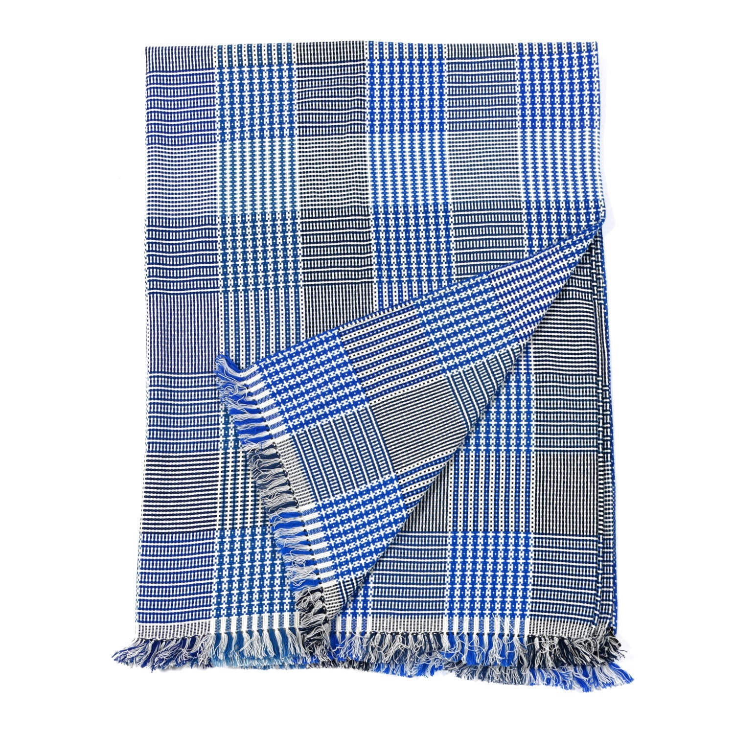 Hermes Cashmere Loom Mosaique Blanket Egee 2 of 4