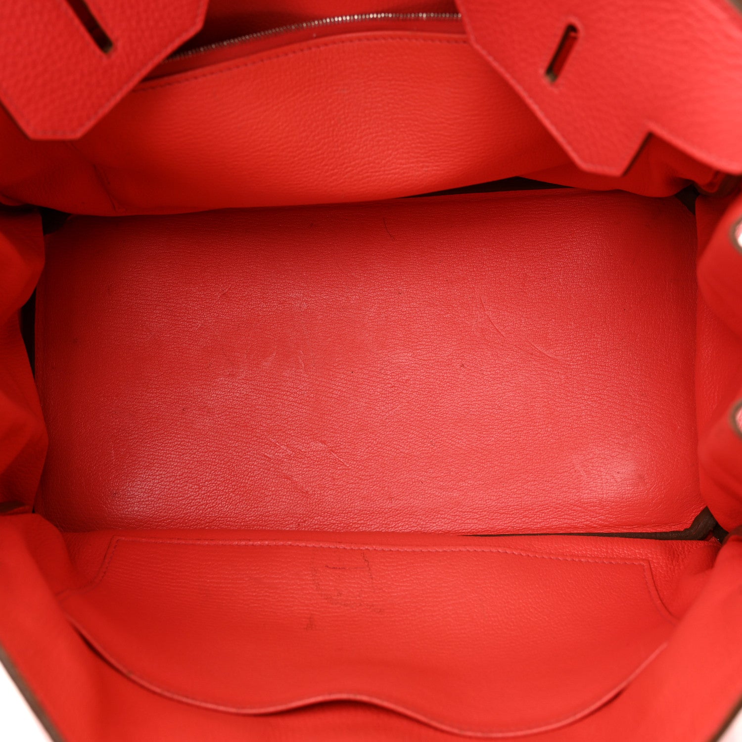 Hermes Taurillon Clemence Birkin 35 Rose Jaipur 5 of 30