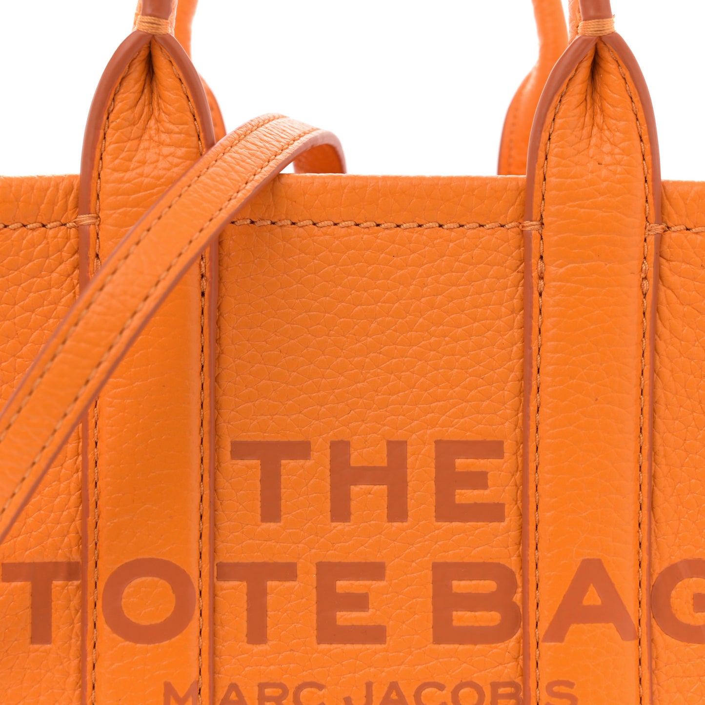 Grained Calfskin Mini The Tote Bag Artisan Gold