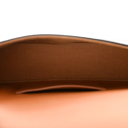 Celine Triomphe Canvas Calfskin Tabou Clutch on Strap Tan 5 of 12