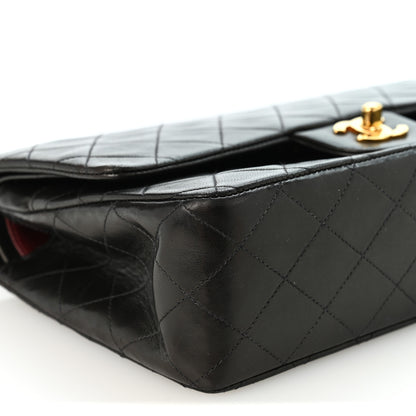 Chanel Lambskin Quilted Medium Double Flap Black 9 of 10
