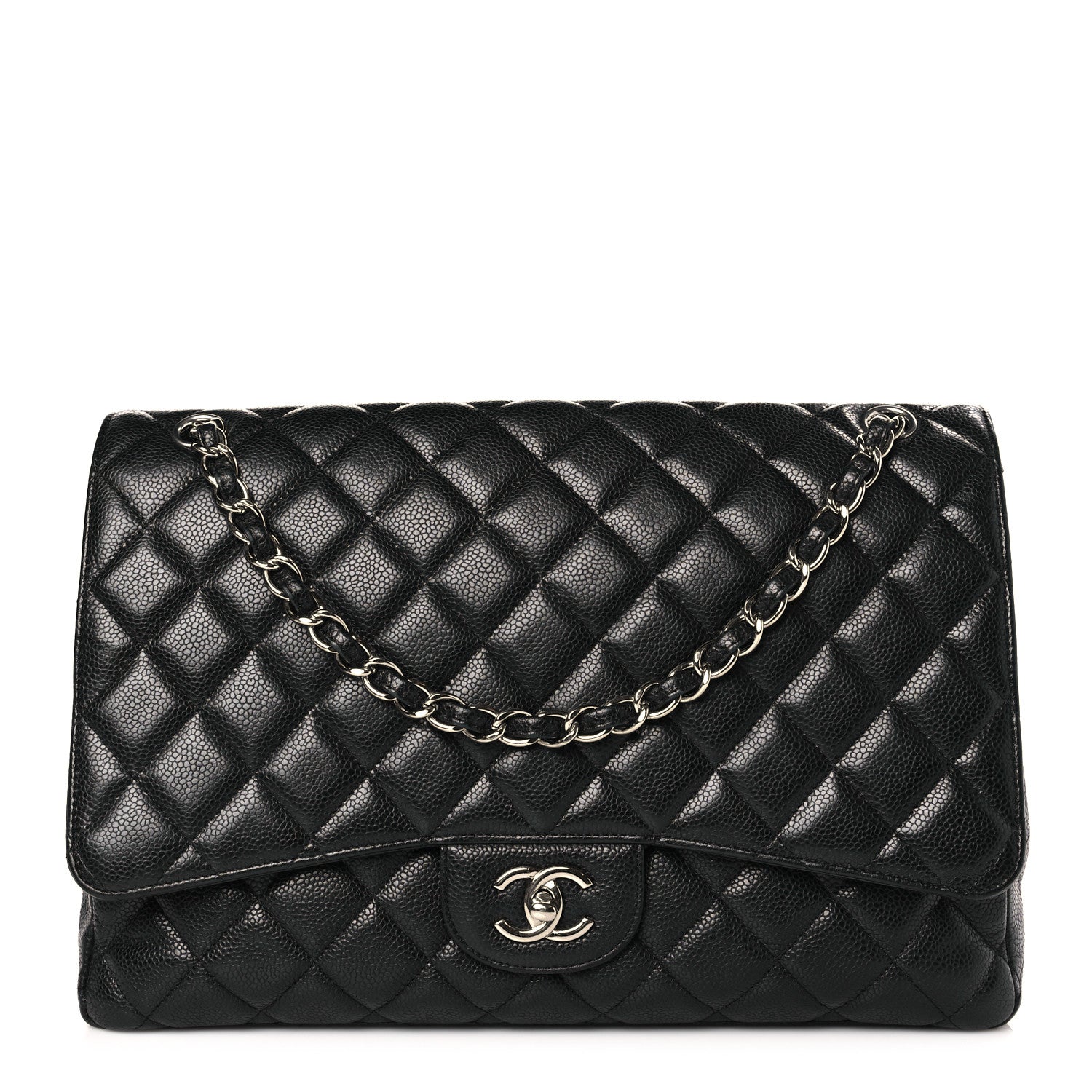 Chanel Caviar Quilted Maxi Single Flap Black 1 of 9