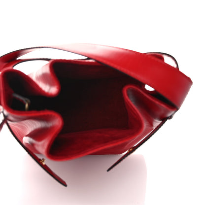 Louis Vuitton Epi Sac D'Epaule Castillan Red 5 of 11
