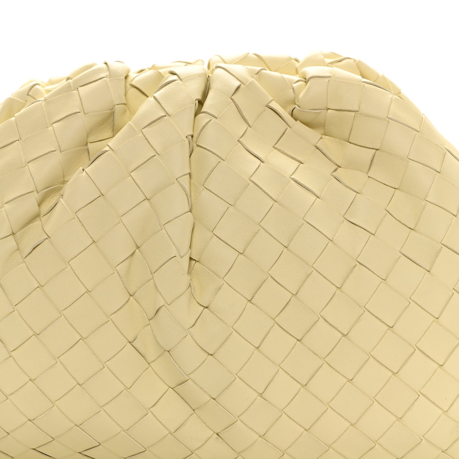 Bottega Veneta Nappa Maxi Intrecciato The Pouch Oversized Clutch Ice Cream 8 of 10
