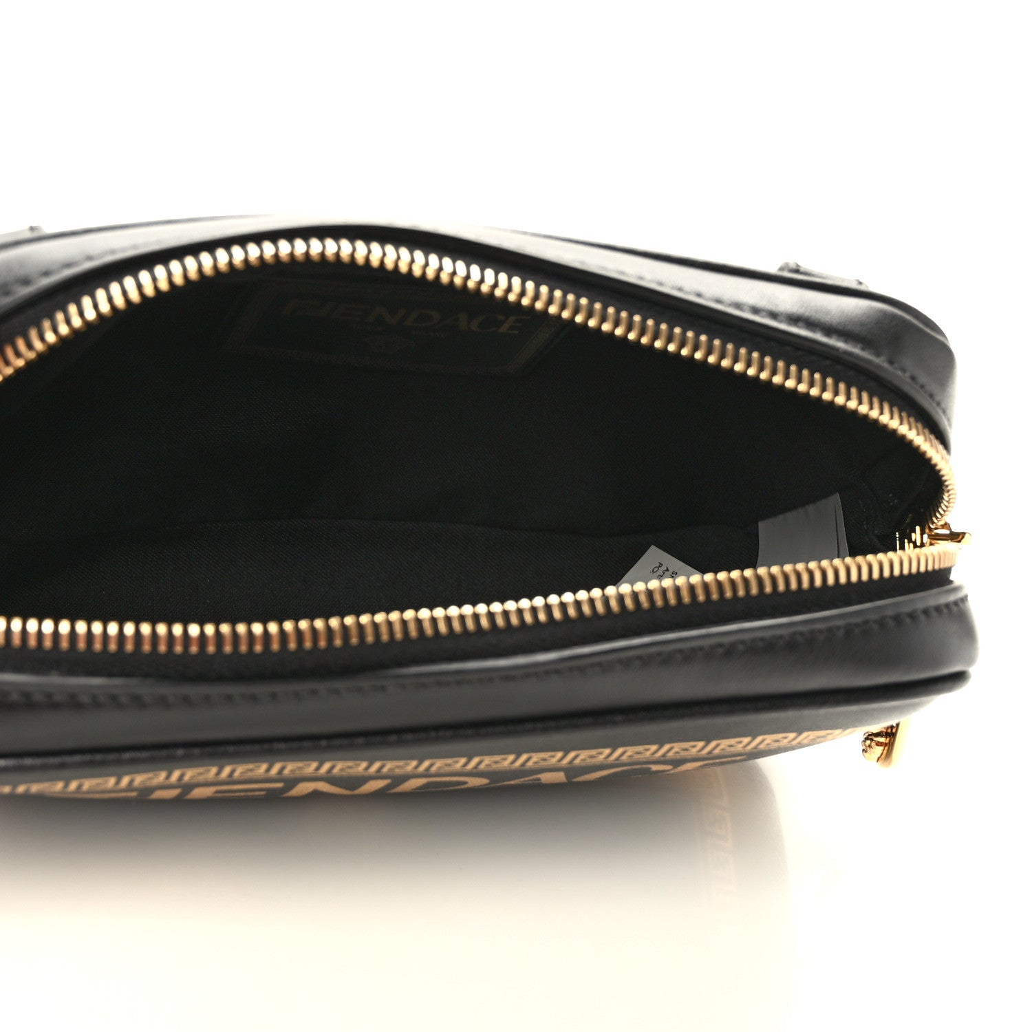 Fendi X VERSACE Vitello Cover Fendace Medusa Small Camera Case Black Gold 5 of 9