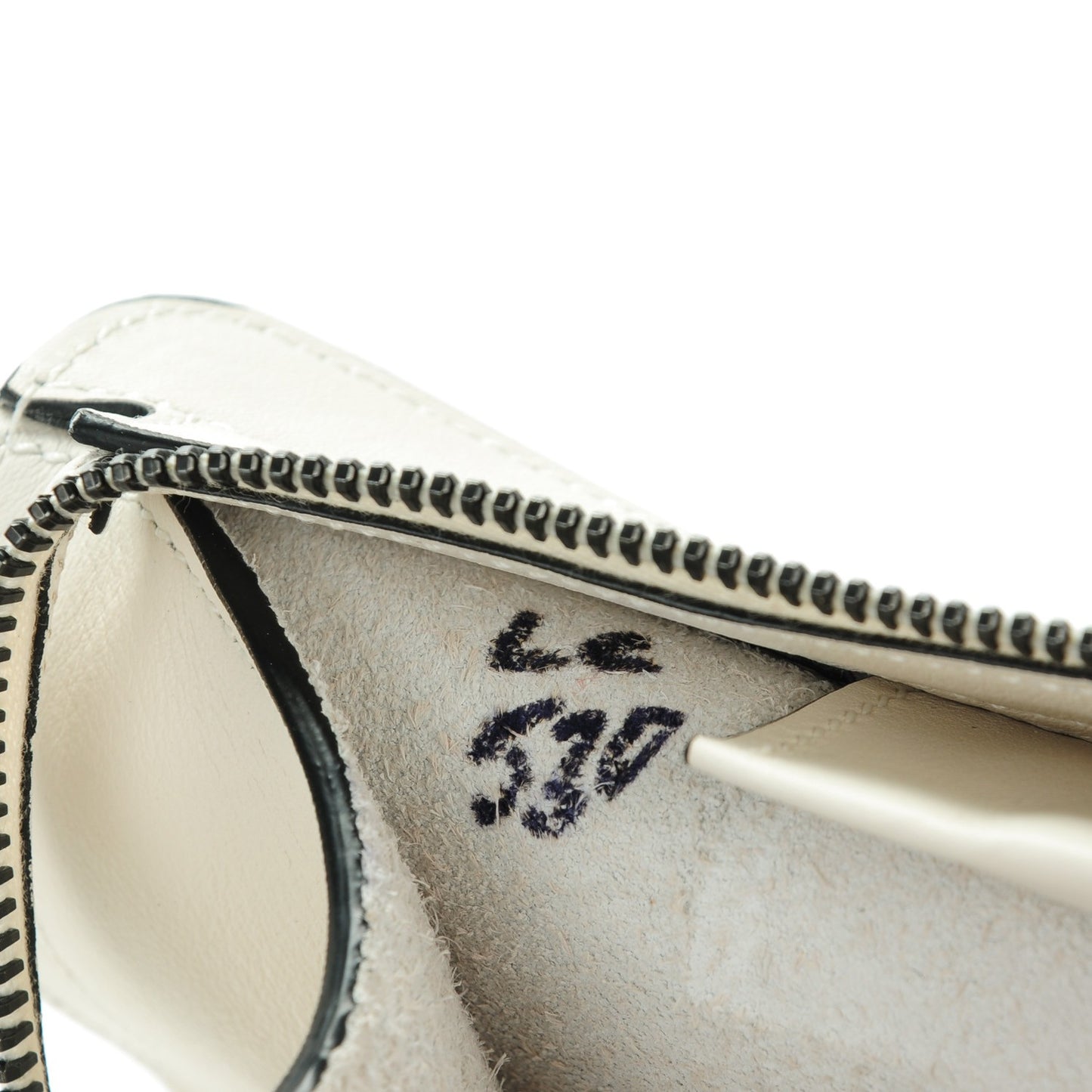 Calfskin Small Monogram Cabas Dove White