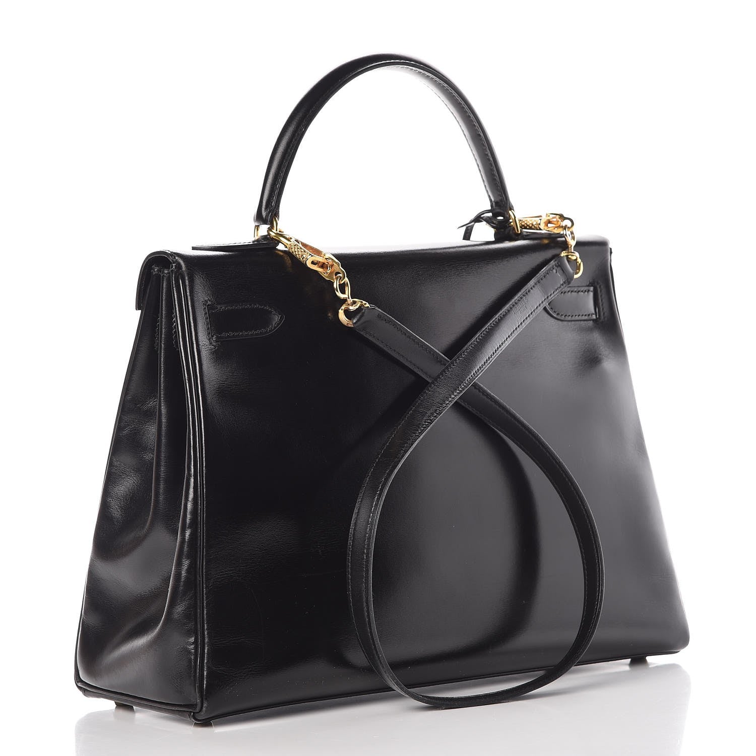 Hermes Box Kelly Retourne 32 Black 3 of 39