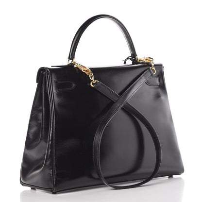 Hermes Box Kelly Retourne 32 Black 3 of 39